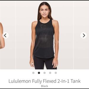 Lululemon Fully Flexed 2-in-1 tank top